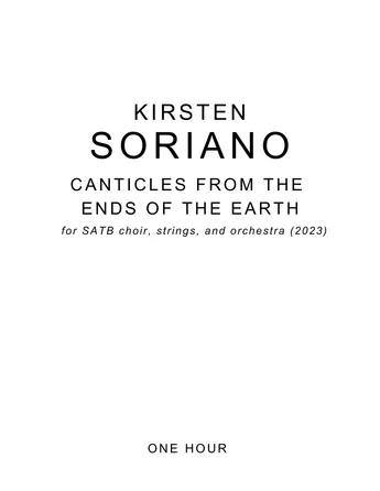 Canticles from the Ends of the Earth