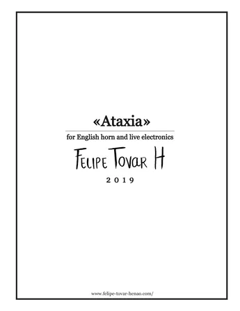 «Ataxia» for English horn and electronics