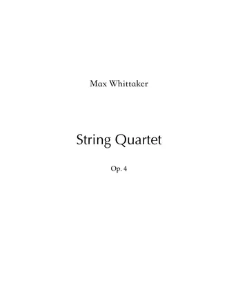String Quartet no.1