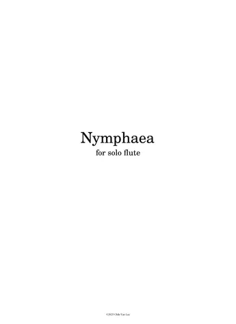 Nymphaea, for solo flute
