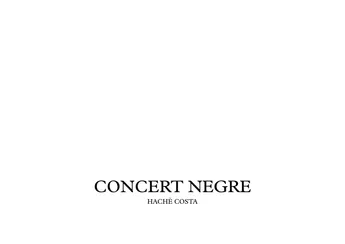 CONCERT NEGRE (Black Concert for Guitar & Orchestra)