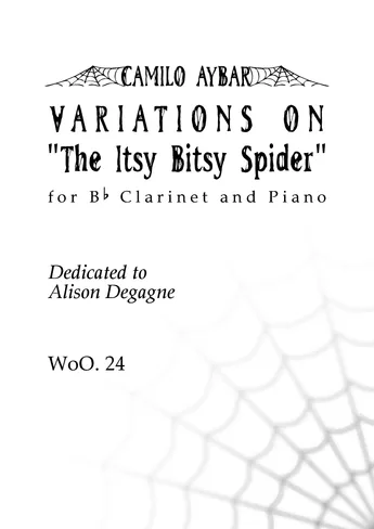 WoO. 24 - Variations on "The Itsy Bitsy Spider"