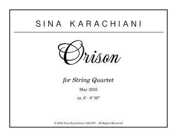 Orison for String Quartet