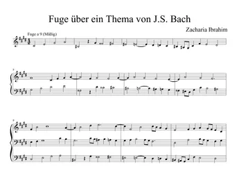 Fuge über ein Thema von J.S. Bach in cis-Moll