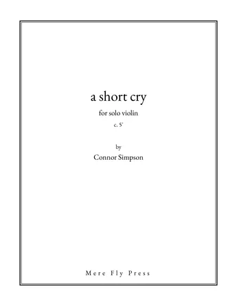 a short cry