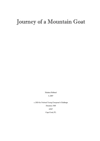 Journey of a Mountain Goat