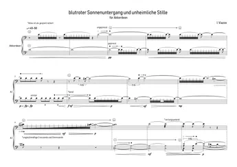 blutroter Sonnenuntergang und unheimliche Stille