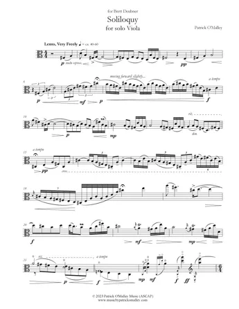Soliloquy (for solo viola)