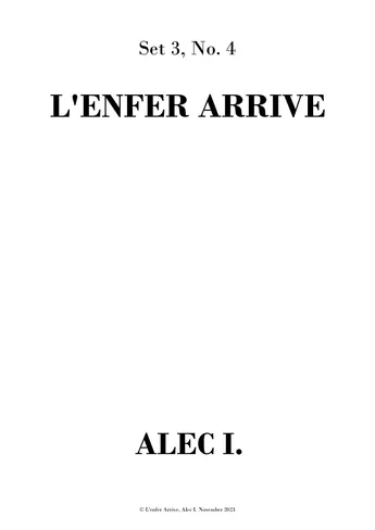 L'Enfer Arrive - for String Orchestra