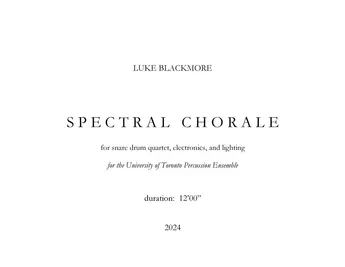 Spectral Chorale