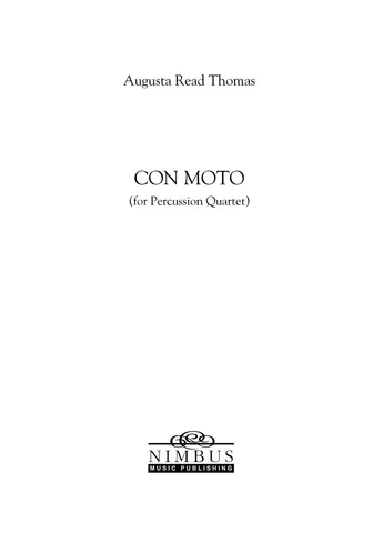 Con Moto for percussion quartet