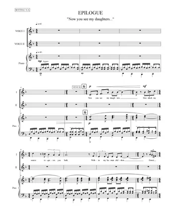 Sarrasine, Epilogue, "Now you see my daughters..."