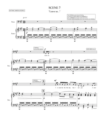 Sarrasine, Scene 7, "Leave us..."